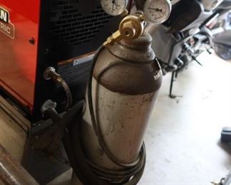 Tank Connected to Welding Machine