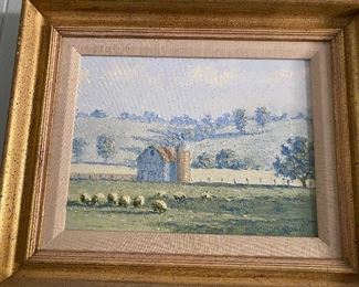 Vance Miller 9x12 board 1967 painting 