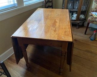 Cherry drop leaf table