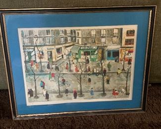 Nadine Chanbrier print of European village