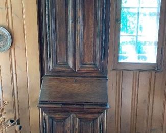 Oak secretary - very compact!