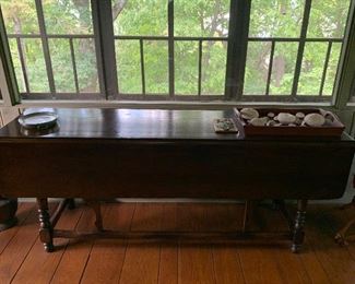 Drop leaf Irish wake table - 6 feet long