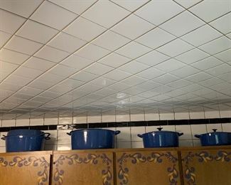 Vintage LE CREUSET original blue cast iron enameled cookware