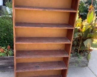 Vintage book shelf 68" tall