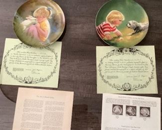 Vintage collector plates