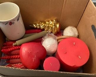 Variety box of candles
