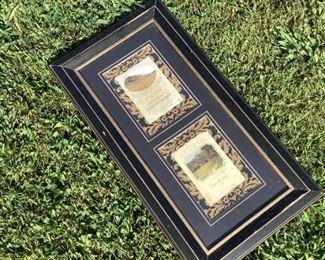 Framed Wine Labels