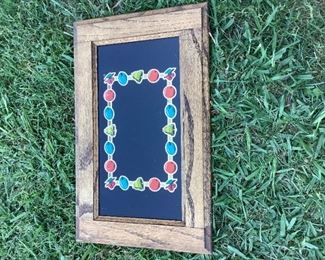 Vintage Framed Slot Machine Glass 19 1/4" x 12"