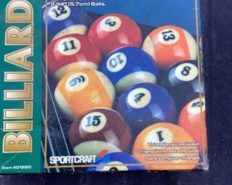 Billiard Ball Set - in original box