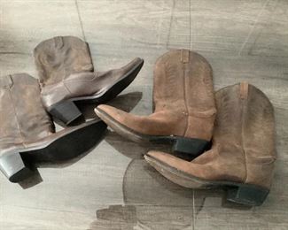 Diamond J cowboy boots and off brand boot lot