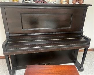 Antique Hallet, Davis and Co upright piano