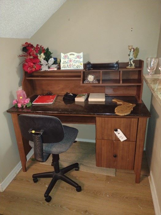 Desk and chair