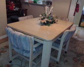Dining table and chairs 