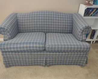 Cute comfy loveseat. 