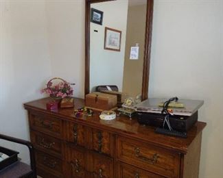Dresser and mirror