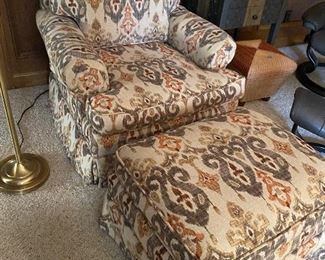Club chair and ottoman 