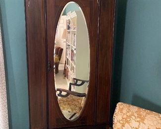 Antique wardrobe 76-1/2” H x 35”w x 16-1/2” D