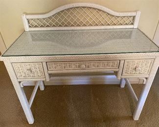 Wicker desk