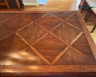 Detail of dining table top