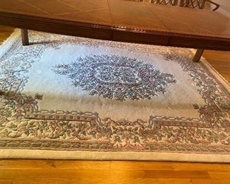carved Aubusson rug