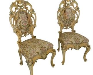 $1600 - Set of 4 Silik Minerva ART. 997 Ornate Side Chairs CD131-58 Description: Chair in a classic style from the factory SILIK, a collection of Lo Stile Di Classe. Structure made of solid wood and decorated with carving. Finish - white crackle with gold accent. Padding fabric. Armrests with soft pads. The chair looks elegant and refined, creates a sense of aristocracy. Order this product in other finishes and upholstery.
Condition: Excellent
Dimensions: 22 x 20 x 39"H
Local pick up Leesburg, VA. Contact us for shipper suggestions.