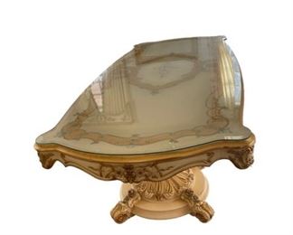 $9000 - Hand Painted Baroque Silik Furniture Dining Table CD131-6 Description: This furniture draws from the splendors of times gone by, bringing them back to life in modern interior design projects for atmospheres of unrivaled glamour, thanks to the skillful ability of the most expert craftsmen. The inspiration for each product, from voluptuous Baroque to ineffable Louis XVI, results in charming atmospheres in which comfort and elegance are deployed in a vast decorative range and evident in the precious traditional craft skills. Those skills go hand in hand with the most advanced production technology. Please see our listing for the complementary dining chairs.
Condition: Very good condition.
Dimensions: 110 x 47 x 31"H
Local pick up Leesburg, VA. Contact us for shipper suggestions.