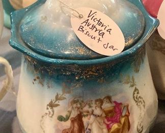 Victoria Austria Biscuit Jar
