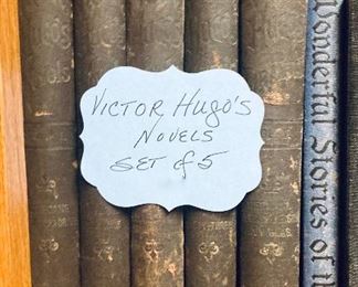 Victor Hugo Novels, set of 5