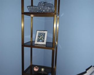 Beautiful brass and glass display unit