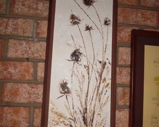 Beautiful framed nature print, via the 1970's