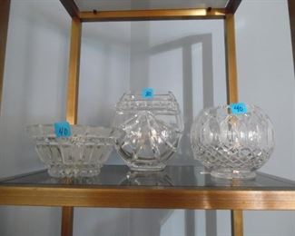 Waterford crystal pieces