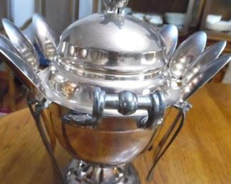 Silverplate butter server