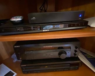 Sony DVD Player, Sony Receiver, Sony CD Player