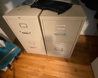 Pair of 2-Drawer Filing Cabinets