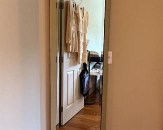 Large Vertical Framed Wall Mirror