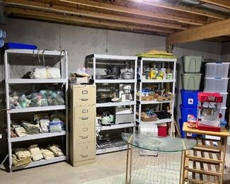 Storage room full of treasures - shelving units not for sale