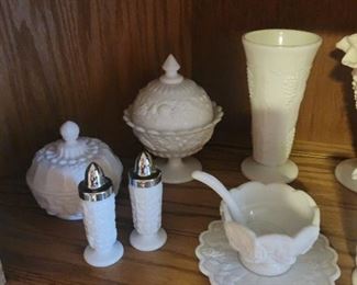 Westmoreland Milk Glass - Paneled Grape (I think)