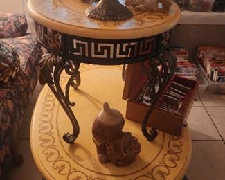 Coffee Table, End tables, tiffany style lamps