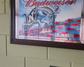 USN Budweiser sign/wall decor