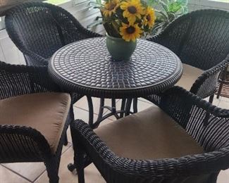 Patio table and chairs