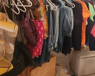 Clothes, tray tables