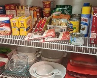 kitchen storage, pantry food