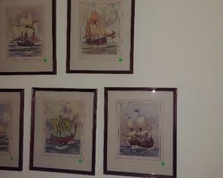 Gordon Grant Signed Water Colors!