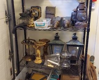 Outdoor items and vintage lighting