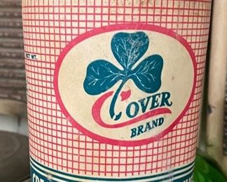 Vintage Clover Brand Cottage Cheese Container