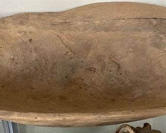 Primitive Wooden Dough Bowl