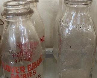 Assorted Milk Bottles