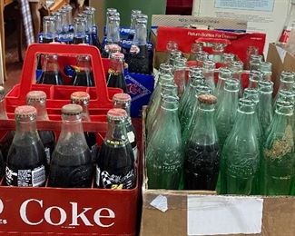 Assorted Coca Cola Bottles