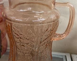 Pink Depression Pitcher