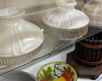 Assorted Glass Lamp Shades